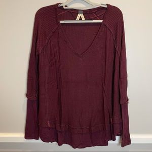 FREE PEOPLE Thermal Top, S, Like-New